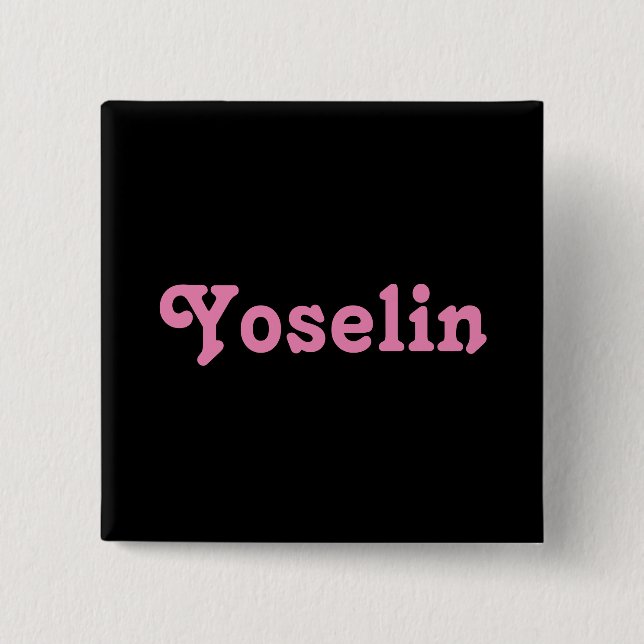 Button Yoselin (Vorderseite)