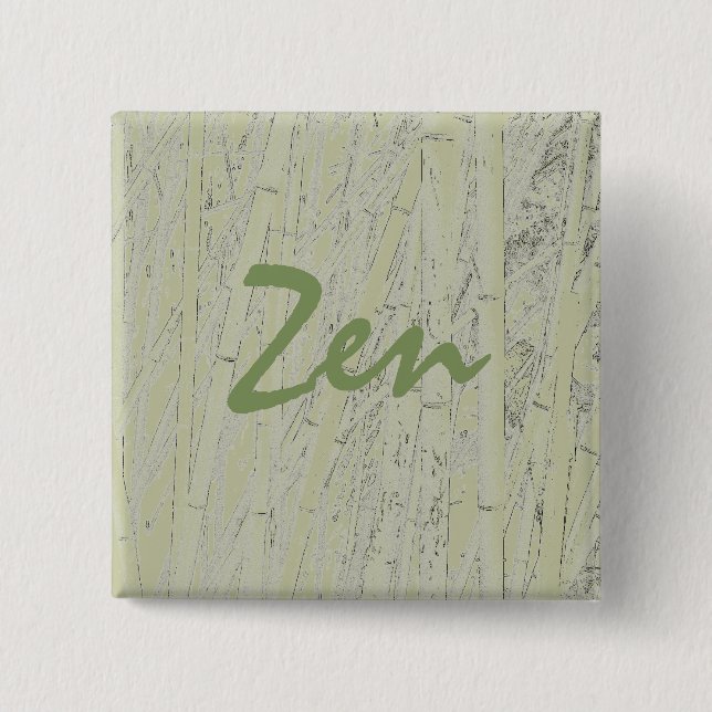 Button "Zen Bamboo" (Vorderseite)