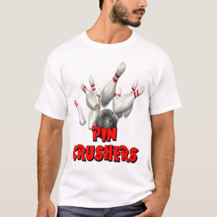 Button-Zerkleinerungsmaschinen-Bowling T-Shirt