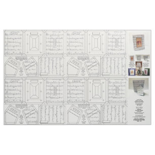 Button-Zierstoff Stoff