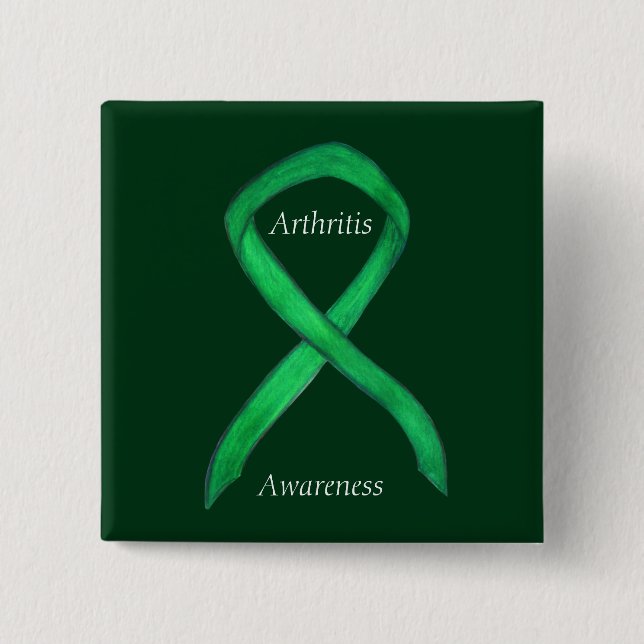 Button zur Sensibilisierung für Arthritis Green Ri (Vorderseite)