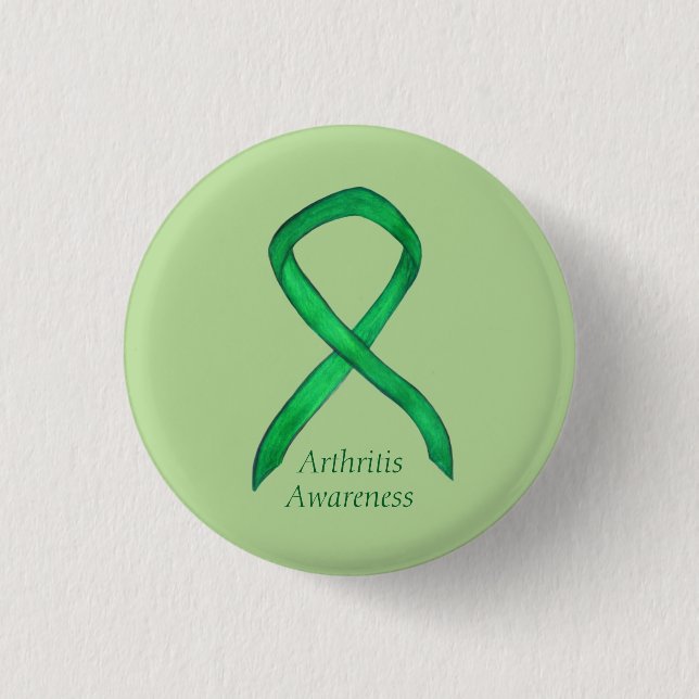 Button zur Sensibilisierung für Arthritis Green Ri (Vorderseite)