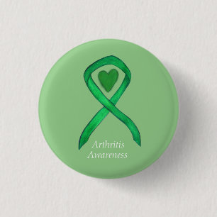 Button zur Sensibilisierung für Arthritis Green Ri