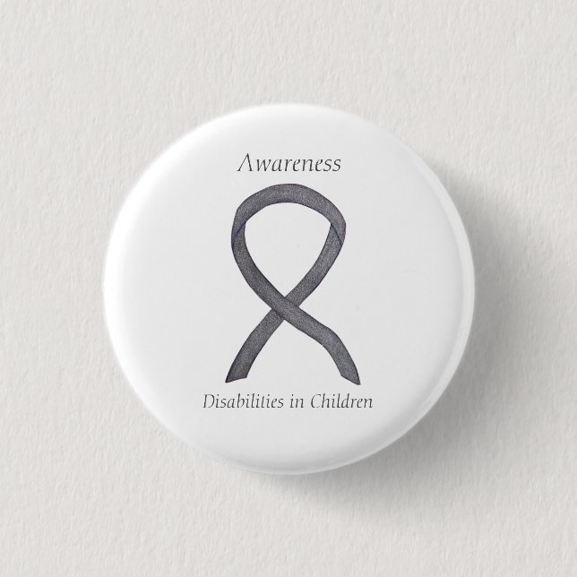 Button zur Sensibilisierung für Kinderbehinderunge (Vorderseite)