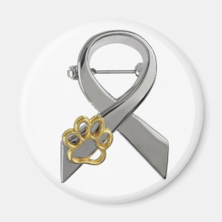 Button zur Sensibilisierung für Tiermissbrauch Magnet