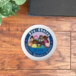 Button zur Unterstützung von Frauenrechten