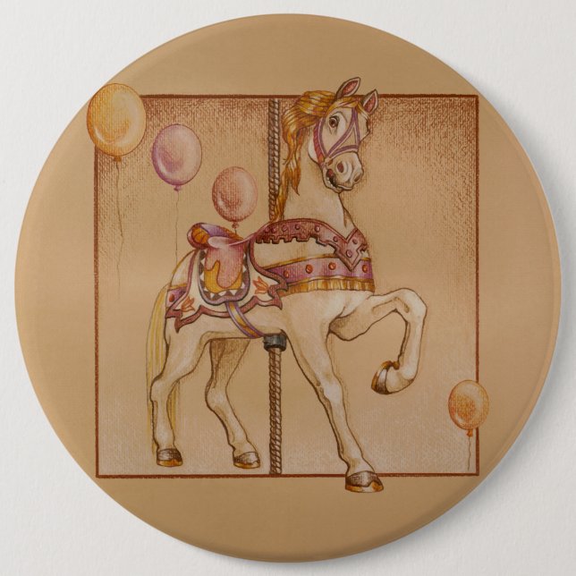 Buttone, Buttons - Lila Pony Carousel (Vorderseite)