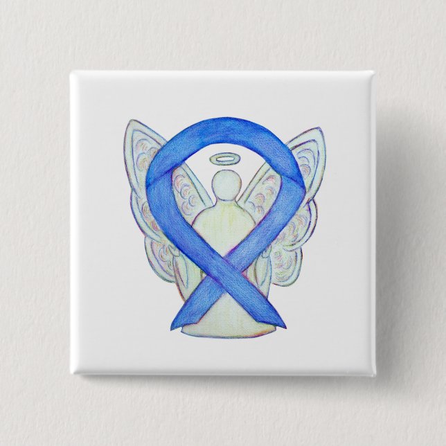 Buttone der benutzerdefinierten Kunst: Violet Ange Button (Vorderseite)