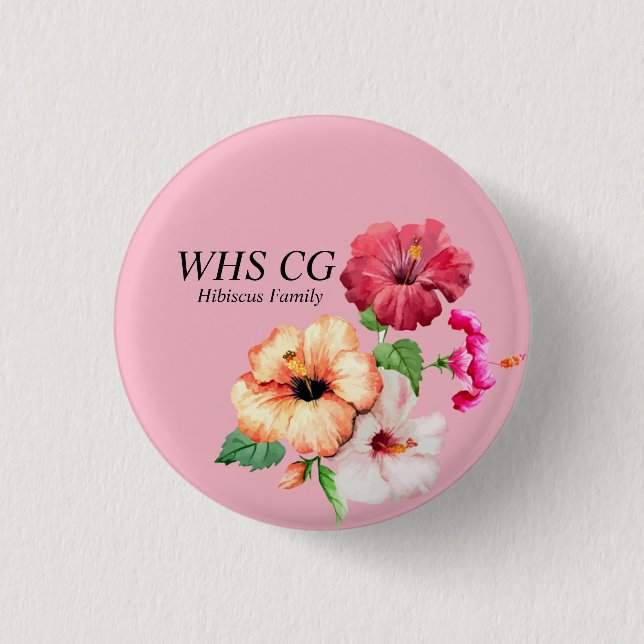 Buttone der Hibiskus-Familien-CG Button (Vorderseite)