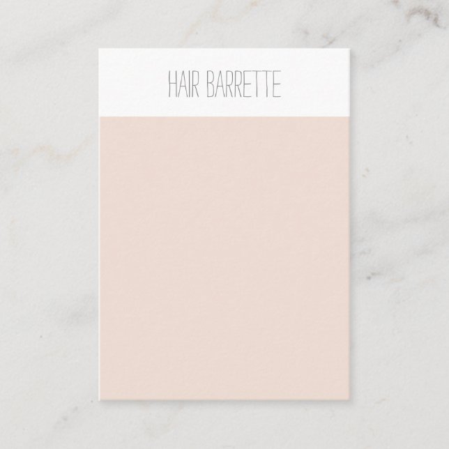 Buttone-Display-Karte für Haarspange Visitenkarte (Vorderseite)