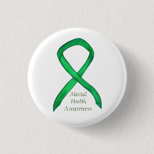 Buttone für das Green Awareness-Ribbon für psychis Button