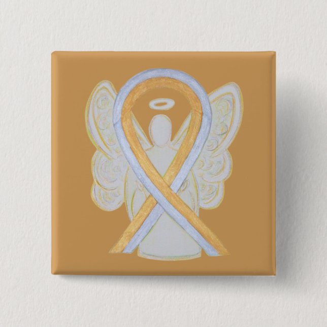 Buttone mit den Tasten "Gold" und "Silver Engel Aw Button (Vorderseite)