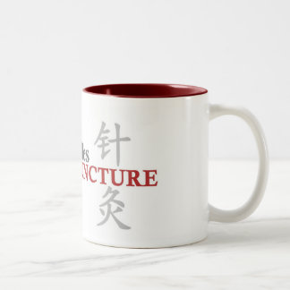 Buttone und Nadel-Tasse Zweifarbige Tasse