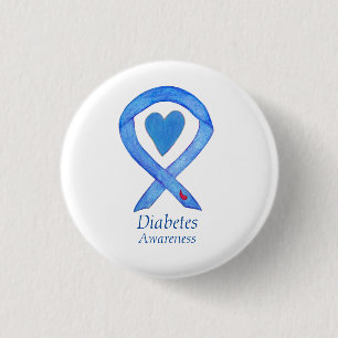 Buttone zur Sensibilisierung für Diabetes Button