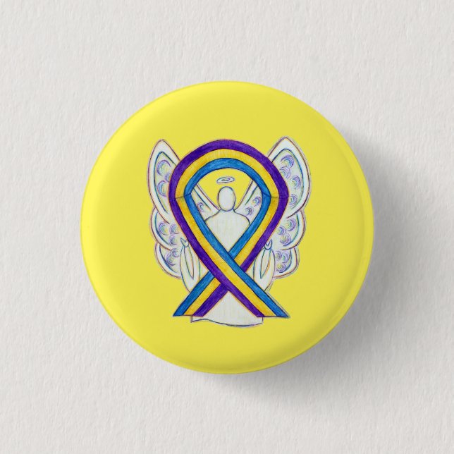 Buttons für das Button "Blase Cancer Awareness Rib (Vorderseite)
