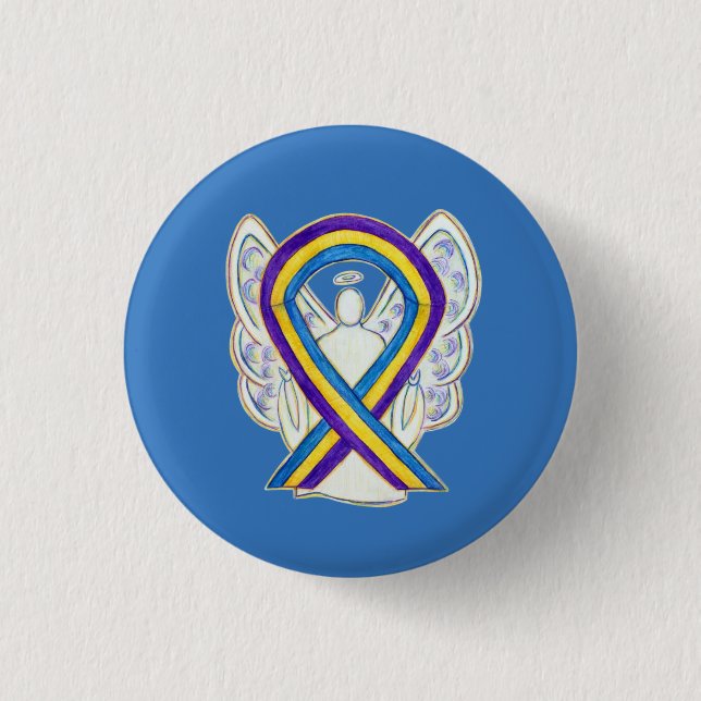 Buttons für das Button "Blase Cancer Awareness Rib (Vorderseite)