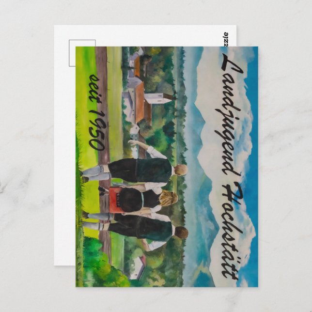 Buttons Postkarte (Vorne/Hinten)