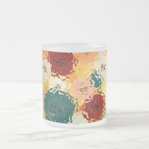 Buttons unter Mattierter Tasse aus Glas