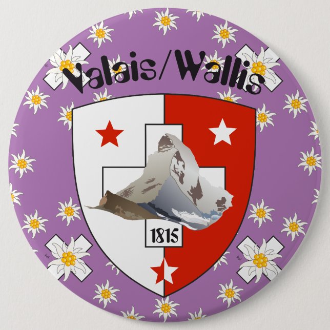 Buttons Wallis Suisse-Schweiz (Vorderseite)