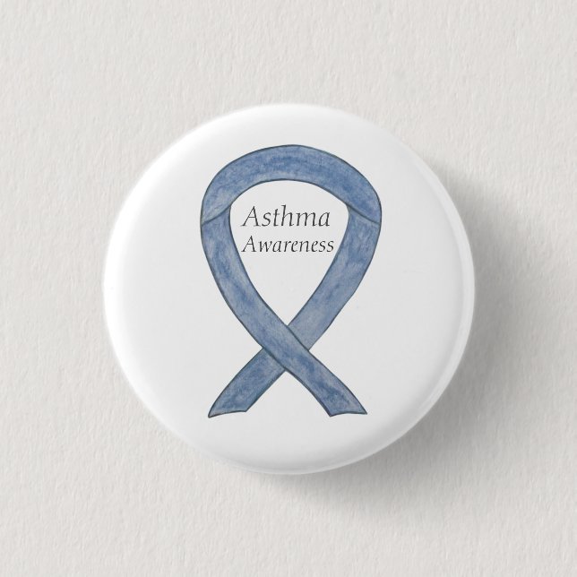 Buttons zum Button "Asthma Awareness Ribbon Custom (Vorderseite)
