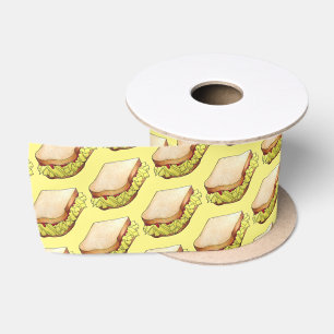 Butty Chip Shop Sandwich UK British Junk Food Satinband