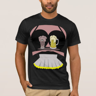 Buxom Bier-Mädchen T-Shirt