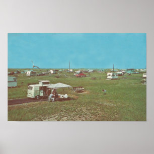 Buxton Campingplätze. Außenbanken, NC Poster