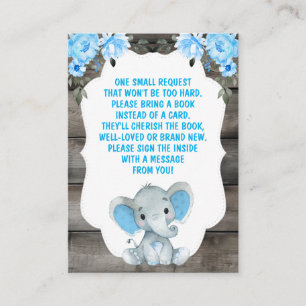 Buy Request Boy Elephants Shower Blue Ticket Begleitkarte