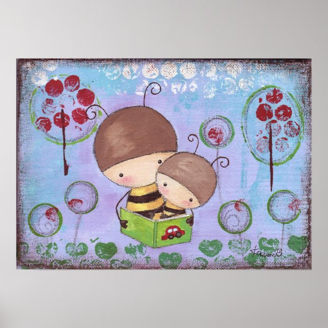 Buz-buz & Beez-beez Print Poster (Vorne)