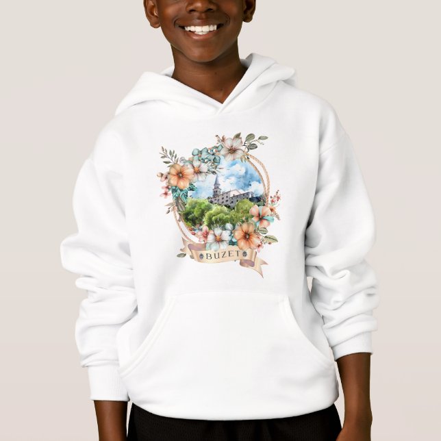 Buzet Croatia Hoodie (Vorderseite)