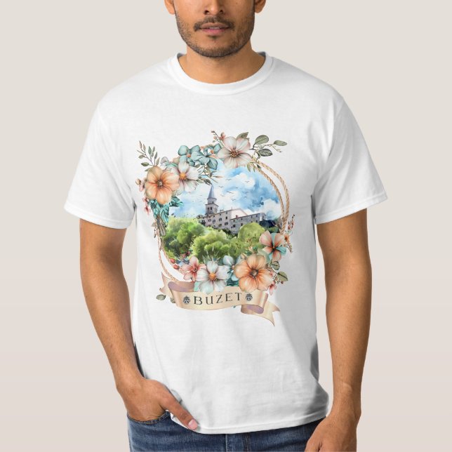 Buzet Kroatien T-Shirt (Vorderseite)