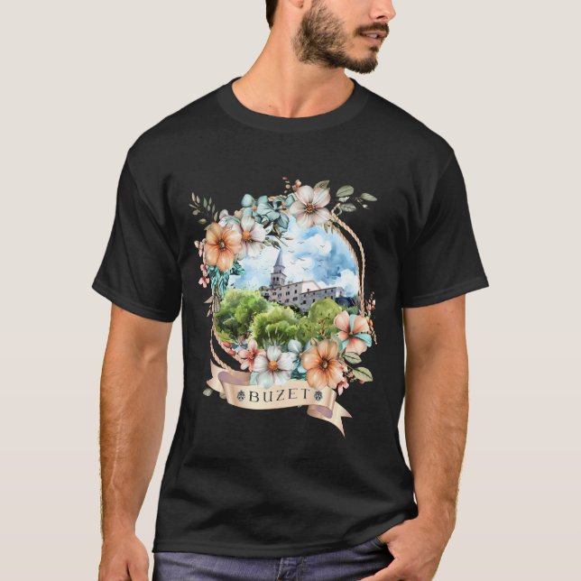 Buzet Kroatien T-Shirt (Vorderseite)