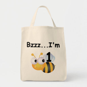 Buzz Bumblebee 1. Geburtstag T - Shirt und Geschen Tragetasche