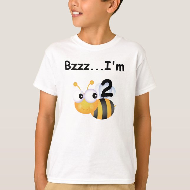 Buzz Bumblebee 2. Geburtstag T - Shirt und Geschen (Vorderseite)