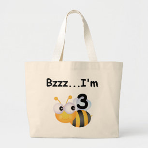 Buzz Bumblebee 3. Geburtstag T - Shirt und Geschen Jumbo Stoffbeutel