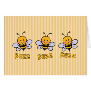 Buzz Buzz Bee Blank Card