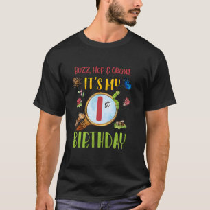 Buzz Hop & Crawl ist mein 1. Geburtstagsinsekt T-Shirt