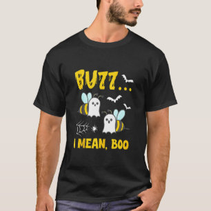 Buzz I Gemein Boo Halloween Bee Ghost Funny T-Shirt