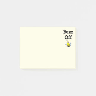 Buzz Off Bee Bumblebee Custom Text Post-it Klebezettel