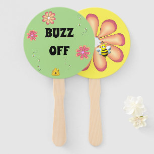 BUZZ OFF Custom Hummel Themed Fächer