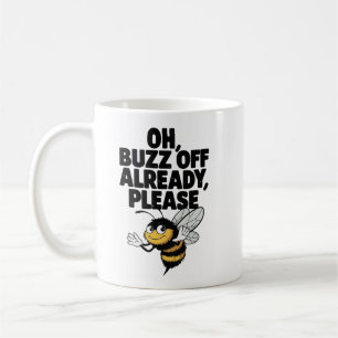 Buzz Off - Funny Bee Pun Kaffeetasse