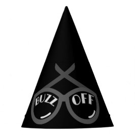 Buzz Off - T - Shirt der Frauen in den 40er Jahren Partyhütchen