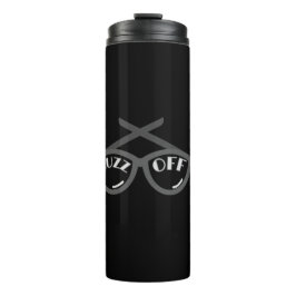 Buzz Off - T - Shirt der Frauen in den 40er Jahren Thermosbecher