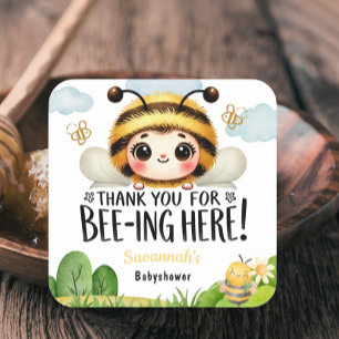 Buzz-Worthy Baby Dusche Danke Stickers