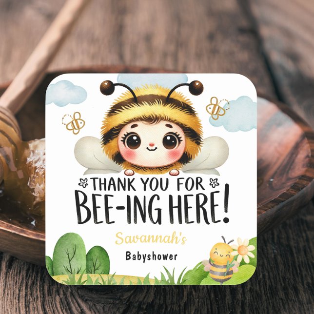 Buzz-Worthy Baby Dusche Danke Stickers (Von Creator hochgeladen)