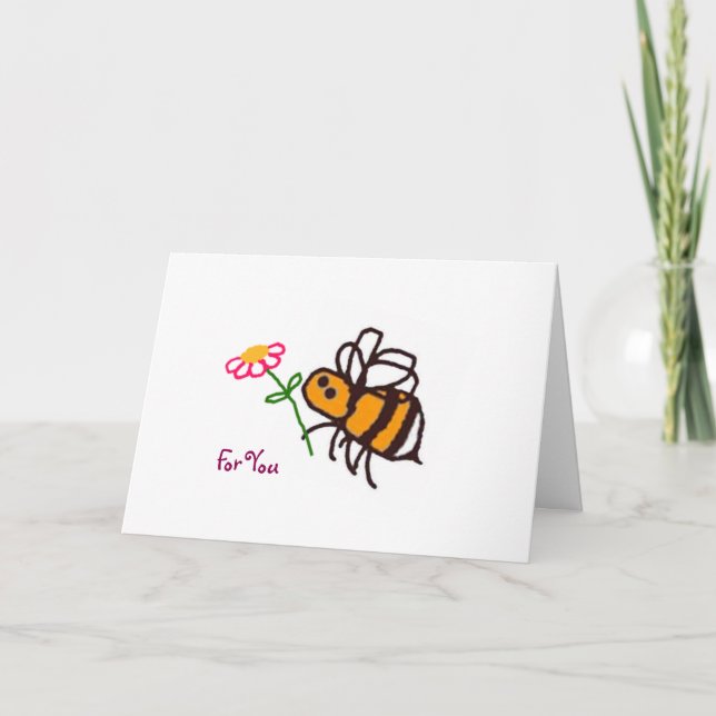 BuzzAboutBees "für Sie" Gruß-Karte Karte (Vorderseite)
