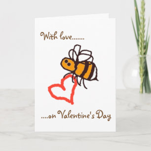 BuzzAboutBees mit Liebe am Tag des Valentines Feiertagskarte
