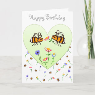 BuzzAboutBees Niedlich Little Bee Happy Birthday H Karte