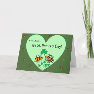 BuzzAboutBees St Patrick Tagesgrußkarte Karte