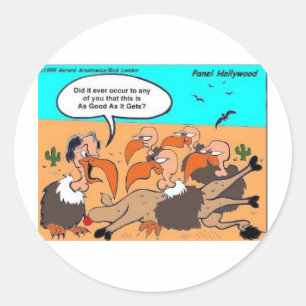 Buzzard in Ecstacy Funny Giuseppe T-Shirts & Samml Runder Aufkleber